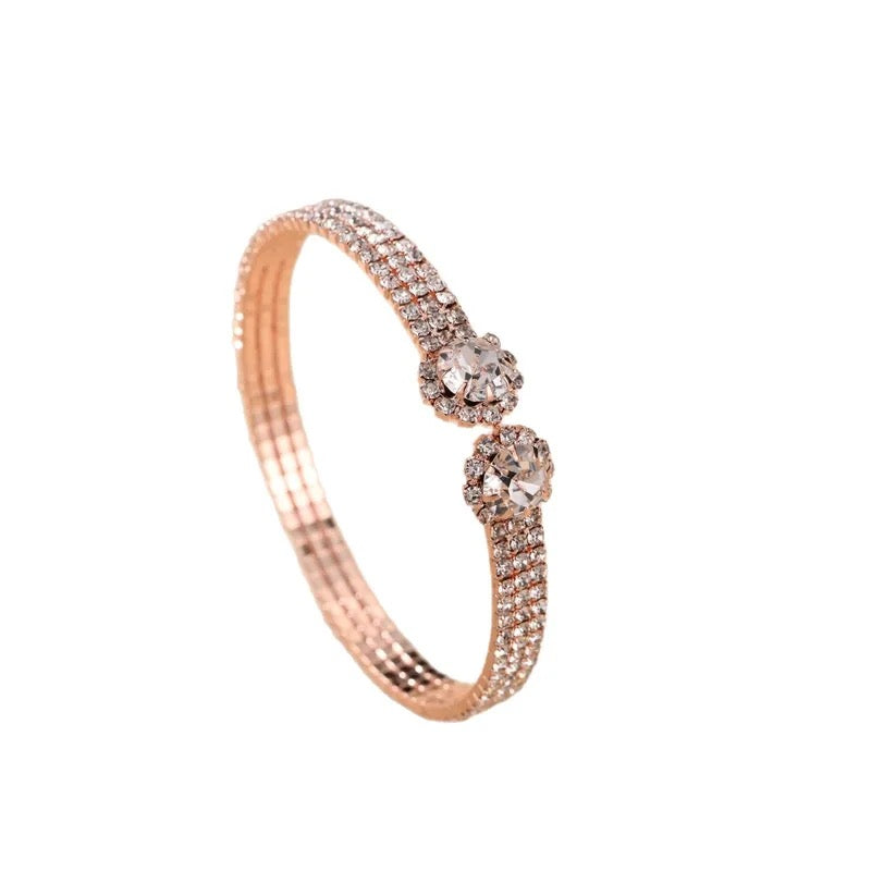 Geometric Flower Bangle