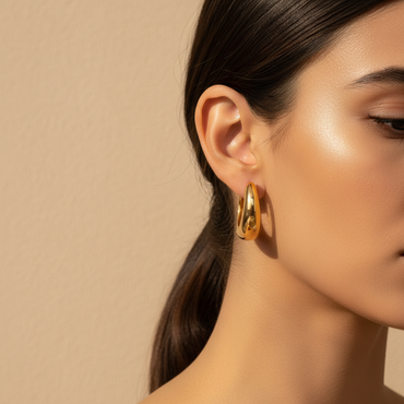 Dome Hoop Earrings