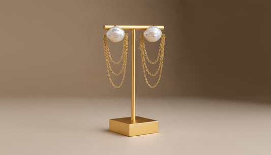 Pearl Chain Earrings