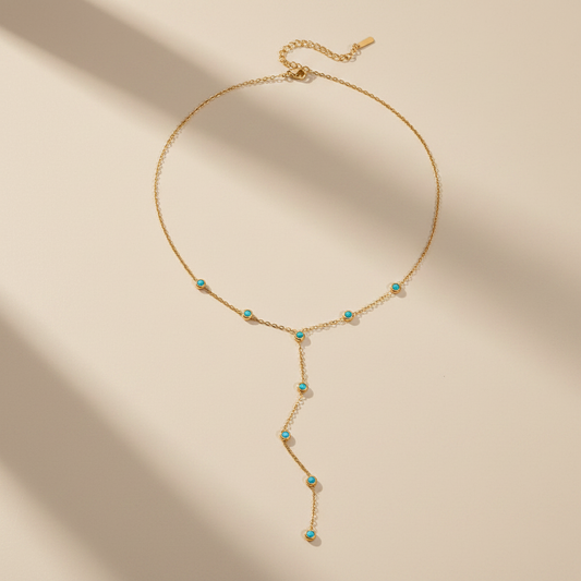 Dainty Turquoise Lariat