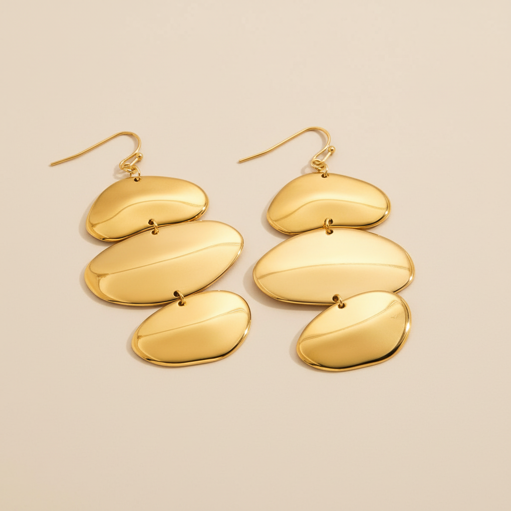 Organic Drop Earrings
