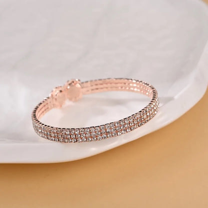 Geometric Flower Bangle