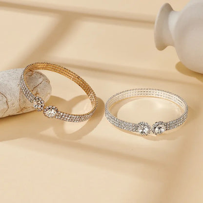 Geometric Flower Bangle