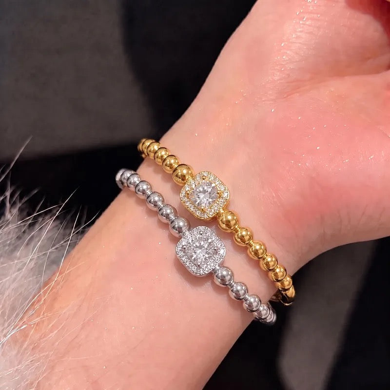 Geometric Three-dimensional  Chic Bangle