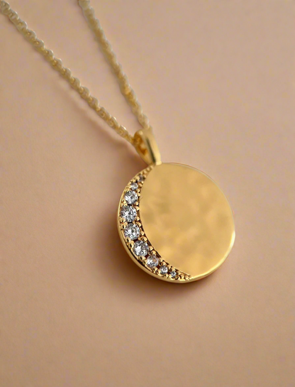 Moon Disc Necklace (Studio Seconds)