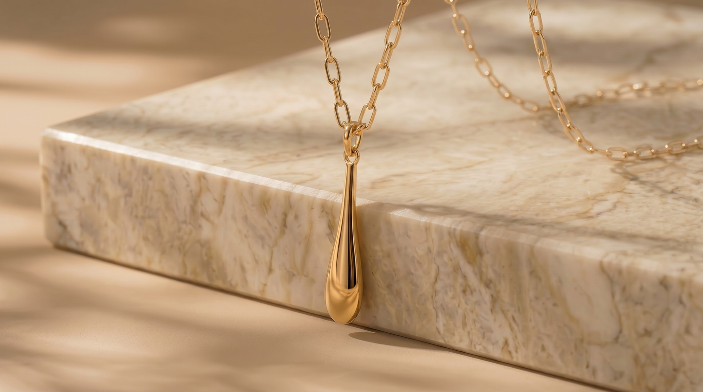 Droplet Pendant Necklace