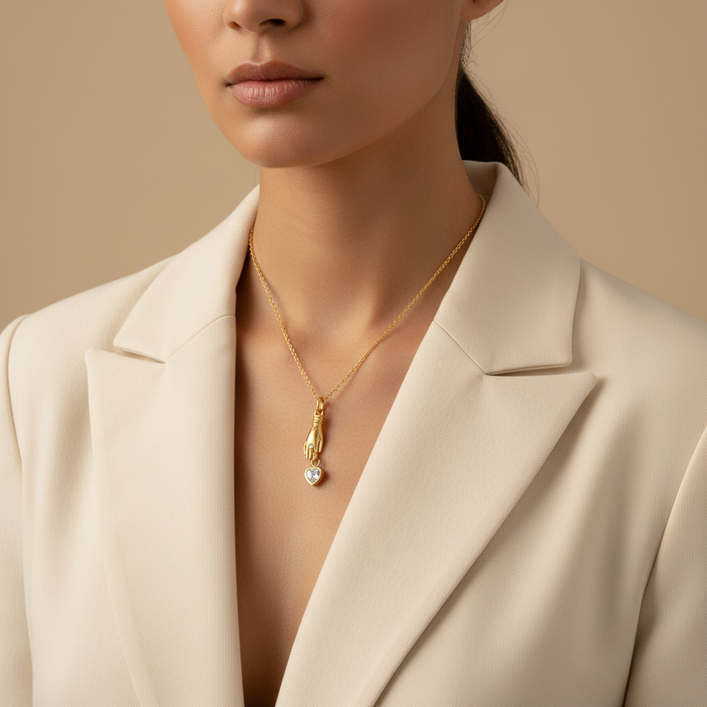 Hand & Heart Necklace