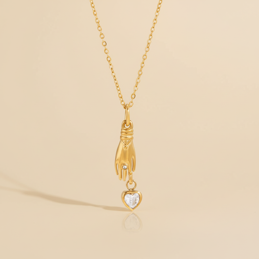 Hand & Heart Necklace