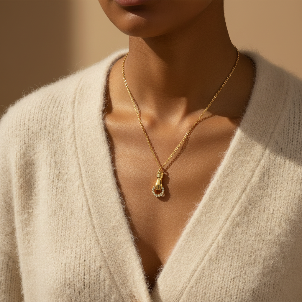 Hand Charm Necklace