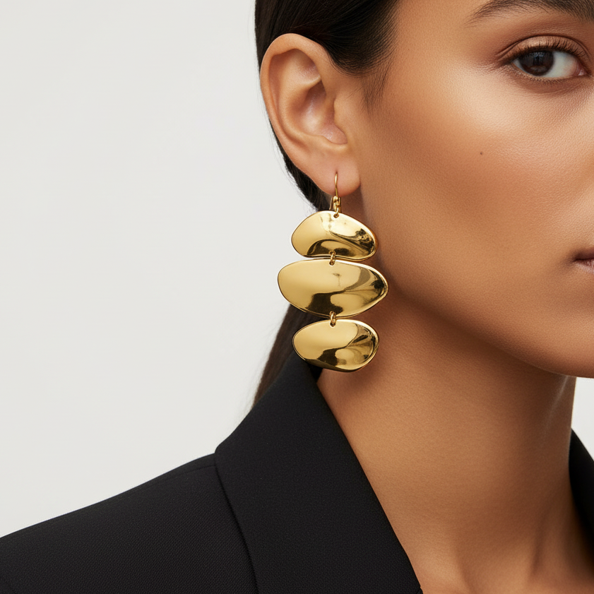 Organic Drop Earrings