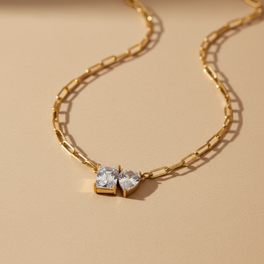 Double Stone Link Chain